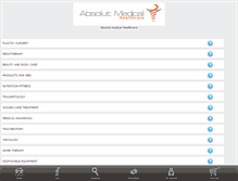 Tablet Screenshot of absolutmedicalhealthcare.com